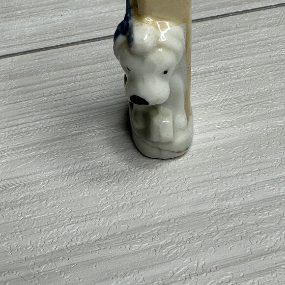 Vintage Dog Figurine Flower Vase Bud Planter Collectible Puppy Decor - Picture 4 of 10